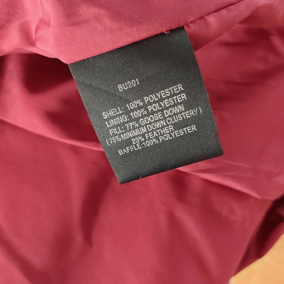 **SOLD** NWT Winter Coat, Down and Feather, Burgundy-Wine, Medium - Picture 9 of 12